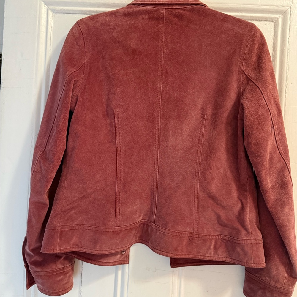 Cherokee Women's Suede Button Jacket - Dusty Rose - Picture 2 of 8